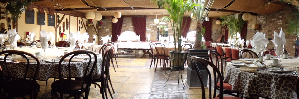 dining tables inside the pub